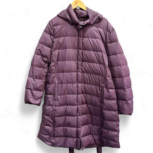 Eileen Fisher NWT Snap On Hooded Down Coat in Casis - Size 3X (Retails for $358) - Picture 2 of 5